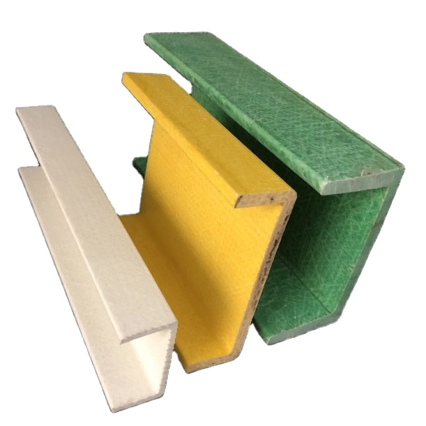 High Quality Fiberglass GRP C Channel Profile, FRP Pultrusion C Channel