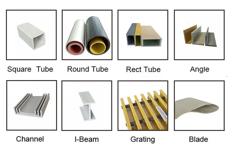 Spare Pultrusion FRP C Shape Channel High Strength Fiberglass